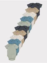 Load image into Gallery viewer, Plain Short Sleeve Bodysuits 10 Pack