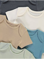 Load image into Gallery viewer, Plain Short Sleeve Bodysuits 10 Pack