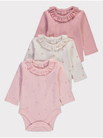 Load image into Gallery viewer, Pink Pointelle Bodysuits 3 Pack