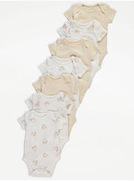 Load image into Gallery viewer, Sophia la Girafe Short Sleeve Bodysuits 7 Pack