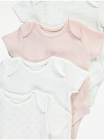 Load image into Gallery viewer, Heart Print Short Sleeve Bodysuits 5 Pack