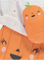 Load image into Gallery viewer, Halloween Pumpkin Romper Bodysuit and Tights Outfit