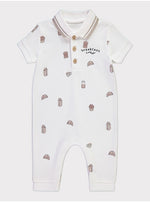 Load image into Gallery viewer, White Breakfast Crew Polo All In One
