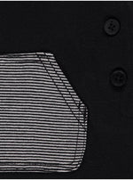 Load image into Gallery viewer, Black Stripe Bodysuit and Dungarees Outfit
