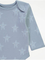 Load image into Gallery viewer, Stars Long Sleeve Bodysuits 7 Pack
