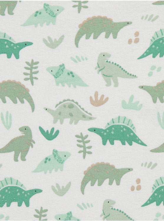Dinosaur Short Sleeve Bodysuits 7 Pack