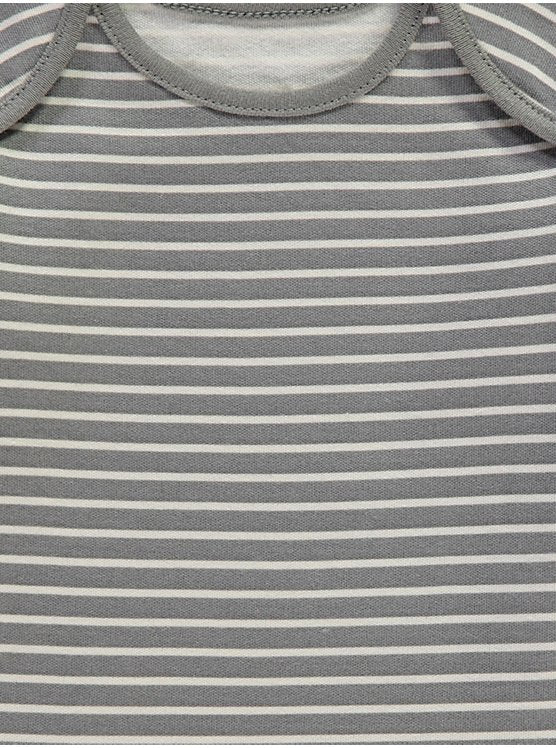 Stripey Long Sleeve Bodysuits 7 Pack