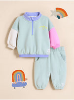 Load image into Gallery viewer, Little Angels Mint Howdy-Do Sweatshirt and Joggers Set
