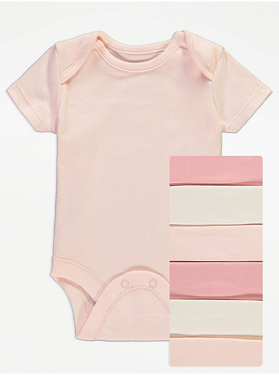 Short Sleeve Bodysuits 7 Pack