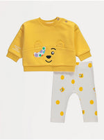 Load image into Gallery viewer, Children In Need Pudsey Yellow Sweatshirt and Leggings Outfit
